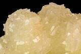 Fluorescent Calcite Crystal Cluster on Barite - Morocco #109237-2